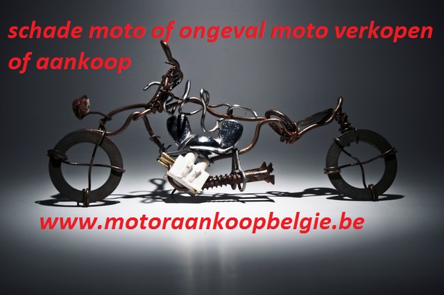 schade moto of ongeval moto verkopen of aankoop